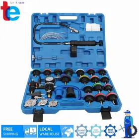 Tr59396 Turitrade 28-piece Cooling System Pressure Tester And Vacuum Refill Kit