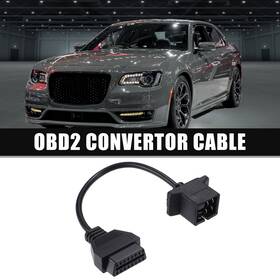 Uauto1 766549074819 6 Pin Obd1 To 16 Obd2 Diagnostic Scanner Convertor Adapter Cable For Jeep