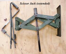 Us Army Tank Automotive Command 5120-00-106-7598 Hmmwv Hummer Gm Ford Mopar Imports Mil Surplus Scissor Lift Jack Specialty Tool