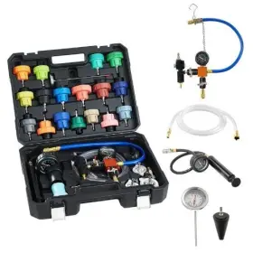 Ys-01205a Vevor 7pcs Radiator Vacuum Refill Coolant Pressure Tester Kit With 3 Metal Adapters
