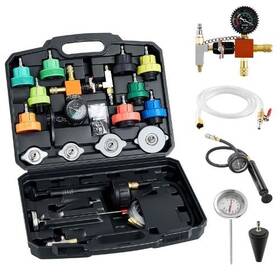 Vevor Ys-066a 28pcs Radiator Vacuum Refill Coolant Pressure Tester Kit With 4 Adapters