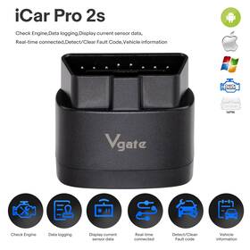 Vgate Sc558 Icar Pro 2s Obd2 Scanner Diagnostic Code Reader Bluetooth &iphone&android
