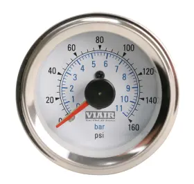 90083 Viair Dual Needle Gauge Blue 2 Inch White
