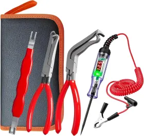 Vioxia 725553350777 Electrical Disconnect Pliers Set Automotive Tools And B-red 4pcs