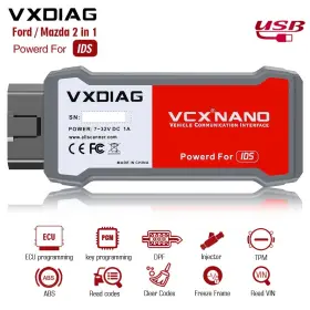 Vxdiag 889327027798 Vcx Nano For Ford/mazda 2 In 1 Diagnostic Tool Car From 2005- 2022