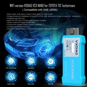 Saej2534 Vxdiag 889327027866 Wifi Version Vcx Nano For Toyota Compatible With Support English