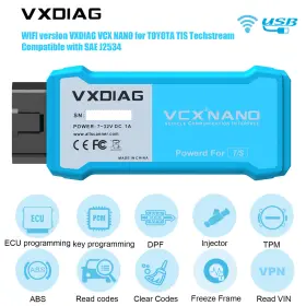 Ushksp245-w Vxdiag Wifi Vcx Nano For Toyota Compatible With T Sae J2534 Supports Year Till 2023