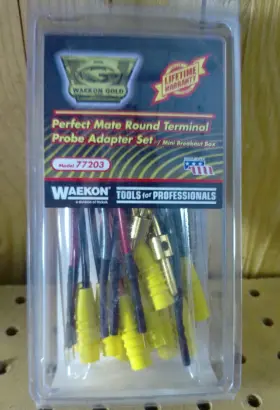 77203 Waekon Perfect Mate Round Terminal Probe Adapter Set #77203 77203 Waekon Perfect Mate Round Terminal Probe Adapter Set #77203