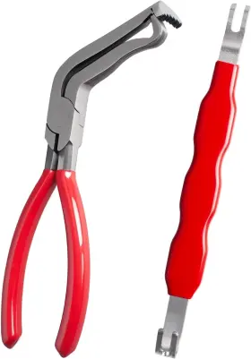 Red2 Wameiju 713079518795 2 Pcs Electrical Disconnect Pliers For Cars 60 Degree Automotive