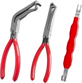 Wa-qz03 Wameiju 3 Pcs Electrical Disconnect Pliers For Cars Connector Red5