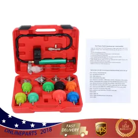 On1009766l Wflnhb 14 Pcs Radiator Pressure Tester Vacuum-type Cooling System Refill Kit