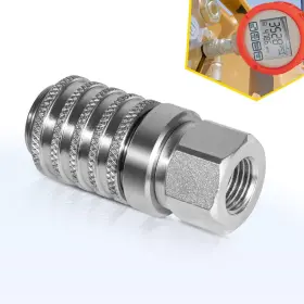 Wiqp989 Wi-auto Pd242 Series Test Port Diagnostic Equipment Quick Coupler 1/8 Inch Body 1/4 -18 Nptf