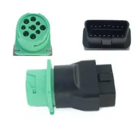 J1939 X Autohaux 724117765378 16pin Obd Male Adapter To 9pin Female Universal Connector #79