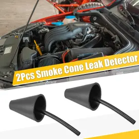 X Autohaux 743151958744 2 Pcs Smoke Cone Leak Detector Fuel Pipe Exhaust Intake Boot Adapter For Car