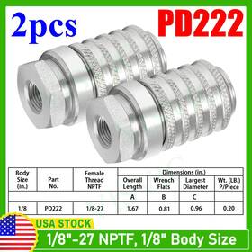 X-parts Xp2104 2x Pd222 Test Port And Diagnostic Equipment Quick Coupler With Female Pipe Thread