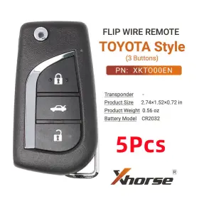 Xnho00en Xhorse Sa1679-1 5pcs Wireless Remote Key Fit For Honda Flip 3 Buttons Universal