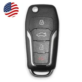 Xnfo01en Xhorse Sa1780-1 5/10pcs Wireless Remote Key Fit For Ford 4 Buttons 2024