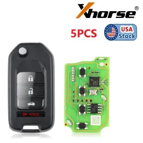 Xkho01en Xhorse Sa1791-1 5pcs Wire Remote Key For Honda Work With Vvdi Tool