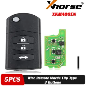 Xkma00en Xhorse Sa1838 10pcs Wire Universal Flip Remote Key For Mazda Style 3 Button Xkma00en Xhorse Sa1838 10pcs Wire Universal Flip Remote Key For Mazda Style 3 Button