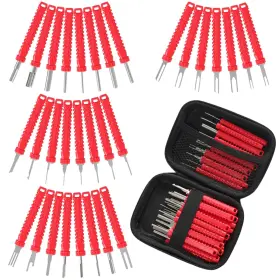Xl-31pcs-red Xlwjbes Upgrade Terminal Removal Tool Kit 31pcs Standard Storage Case Red