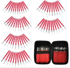 Yb003-72red Xlwjbes Upgraded Terminal Removal Tool Kit-72pcs Red Car Ejector 72 Pcs