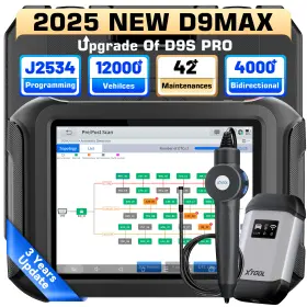 J2534 Xtool D9max Programming Intelligent Car Diagnostic Scanner Key Programmer