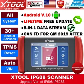 Ip608 Xtool Used Obd2 Scanner Car Auto Diagnostic Scan Tool Canfd Lifetime Free