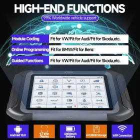 Sp484 Xtool D9s Pro Car Scanner Tool Full System Diagnosis E-cu Coding Key Programming
