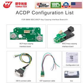 Yanhua Sk483 Acdp Bdc3 Bcp Interface Board Kit Work With Module 38 For Bmw Bdc2