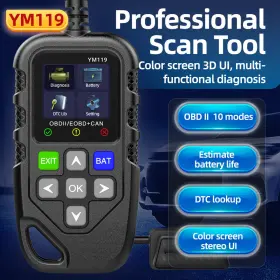 Ymiot-ym119 Ymiot Automotive Obd2 Scanner Obd Code Reader Car Check Engine Fault Diagnostic Tool