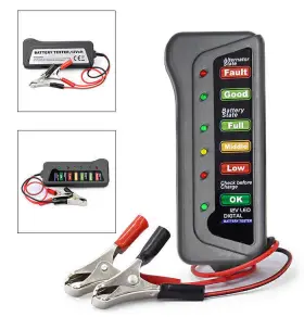 Zdl-kabusikikaisya1989us 770000887481 Digital Battery Alternator Tester 12v 6 Led Light Display Diagnostic Tool Kit Us