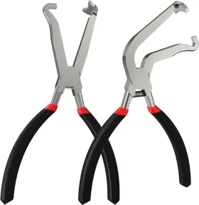 Zihvfzu 768399968553 2pcs Electrical Disconnect Pliers Set Automotive Connector Black