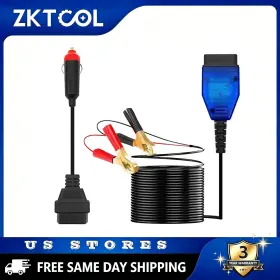 Zktool 125553836549 Car Memory Data Saver Automotive Emergency Power Supply Cable Battery Obd