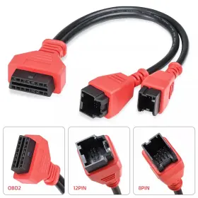 L01ushksf251-b Zpy Fca 12 8 Universal Adapter Cable Fit For Chrysler/jeep Obd2 Diagnostic