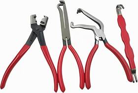 Zxuzkea Dq-001 4 Pcs Electrical Disconnect Pliers Professional Set - Red