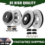 Front And Rear Drilled&slotted Rotors Brake Pads Fit 2007 2008 Hyundai Elantra New. Price: $124.46.