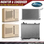 Radiator & Ac Condenser Cooling Kit Ford Fiesta 2014-2018 L4 1.6L Naturally New. Price: $178.99.