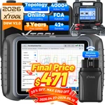 Xtool D8W V2.0 All System Diagnostic OBD2 Scanner 42+ Services Topology Mapping New. Price: $589.00.