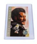 Willie Brown Signed 1998 Pro Football Hall Fame 4X6 Silver Card Raiders Auto. Price: $17.99.
