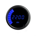 3/8" Universal Digital Tachometer Bargraph Gauge Blue Led Black Bezel New. Price: $127.83.