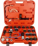 28PCS Universal Radiator Pressure Tester Kit, Coolant Red New. Price: $83.25.