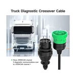 CAN3 CAN1 Adapter Crossover Cable For Ancel HD110 Truck OBD2 Diagnostic Tool New. Price: $22.99.