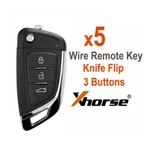 Newest 5PCS Xhorse Wire Universal Remote Key Fob Knife Style Buttons XKKF03EN. Price: $39.95.