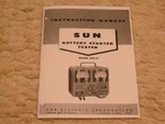 Sun Service Station Tester Machine (BST-11 Model) Operators Manual-new!!. Price: $15.99.