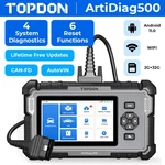 Topdon ARTIDIAG500 OBD2 Scanner Code Reader Check Engine Transmission Abs Srs New. Price: $145.00.