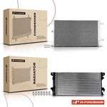 A-premium Radiator & Ac Condenser Cooling Kit Ford F-150 2015-2019 Automatic New. Price: $262.99.