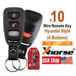 10 Xhorse Universal Wire Remote Key For Hyundai 3+1 Buttons XKHY21EN VVDI2 New. Price: $64.95.