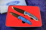 2 Tec By Case Ford Knives Tin Fixed And Folding Blue Oval Accessory Truck New. Price: $149.95.