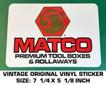 Matco Premium Tool Boxes - Vintage Original Vinyl Decal Sticker Automotive Used. Price: $10.12.
