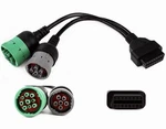 Obd To Type 2 GREEN9P J1939 And 6P J1708 Split Cable For Diesel Truck Diagnost New. Price: $27.95.